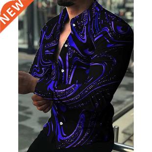 Shirts Single Breasted Fashion Casual Men Shirt Purpl Luxury