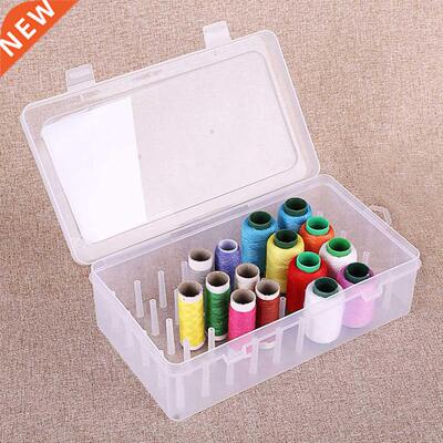 Sewing Thread Storage Box 42 Pieces Spools Bobbin Carrying C