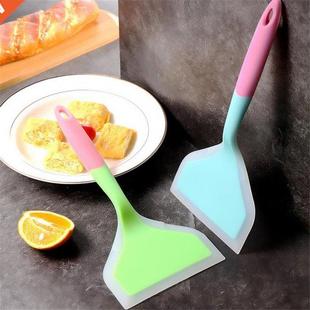 Silicone Spatula Turner Food Heat Wide Grade stick 2pcs Non
