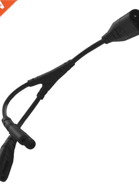 IEC320 C8 to 2X C7 Y Split AC Power Cord, IEC Figure 8 Male