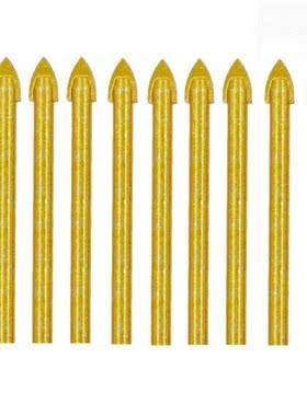 10pcs 6mm Glass Drill Bit Set Tungsten Carbide Spear Head Ma
