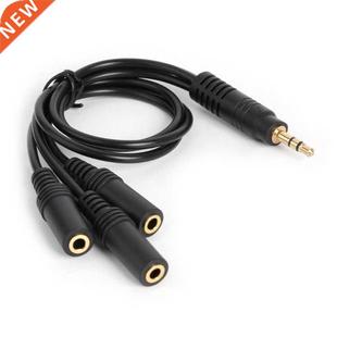 Way Split Headphone Audio Stereo Plug Pole PVC 3.5mm