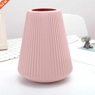 Pink Plastic Vase Anti-Ceramic Modern Flower Arrangement Wed