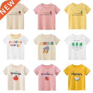 Kids T Shirts Summer Boys Girls Children Short Sleeve T-Shir