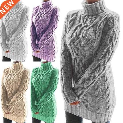 Sweaters For Women Pullover 2021 Turtleneck Thickened Two La