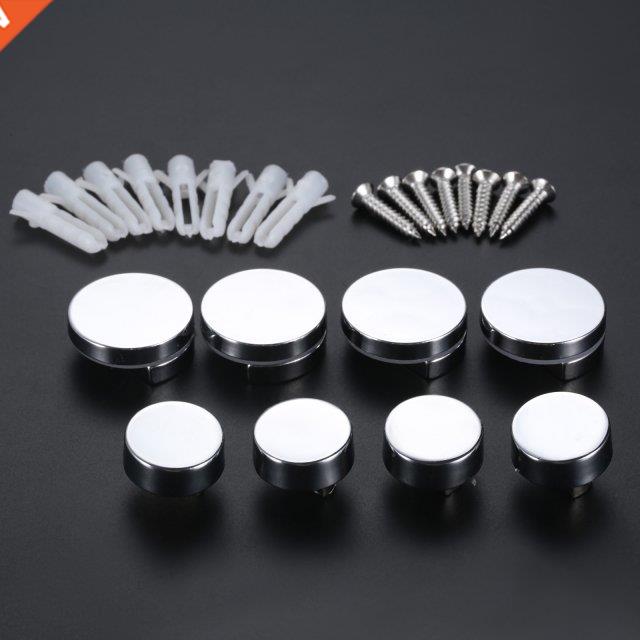 4Pcs Bathroom Mirror Glass Hinger Fixed Advertising Plate Gl