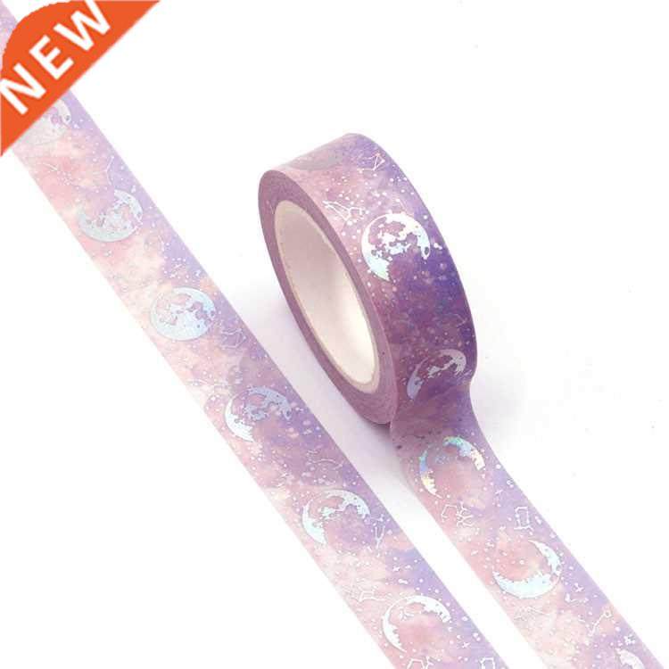 1pc decorative starry sky moon silver foil lunar eclipse wa