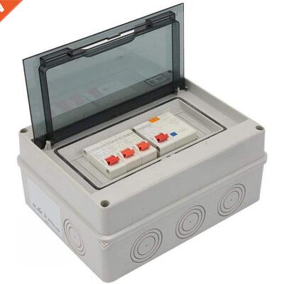 Home Industry Fuse Box Box Plastic White With RCD And 3 X MC