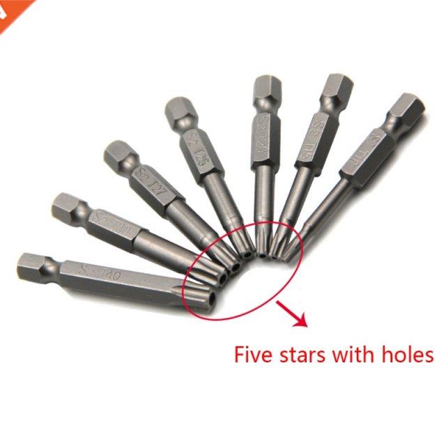Torx Head Magnetic Screw Driver Bit Set S2 Steel Security Ta