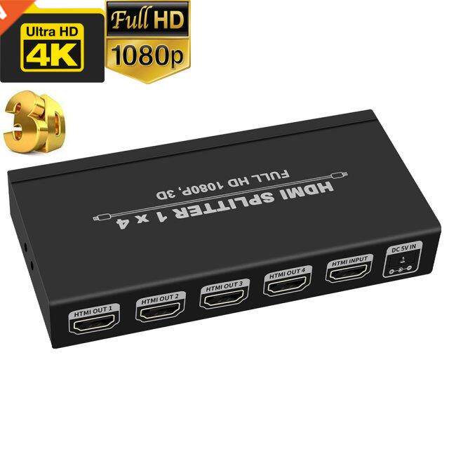 4K HDMI Splitter 1X4 1X2 Hdmi monitor distruibutor 4K 4 port