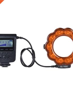 SL-102 LED Macro Ring Flash Light Lamp Dimmable Speedlite Mo