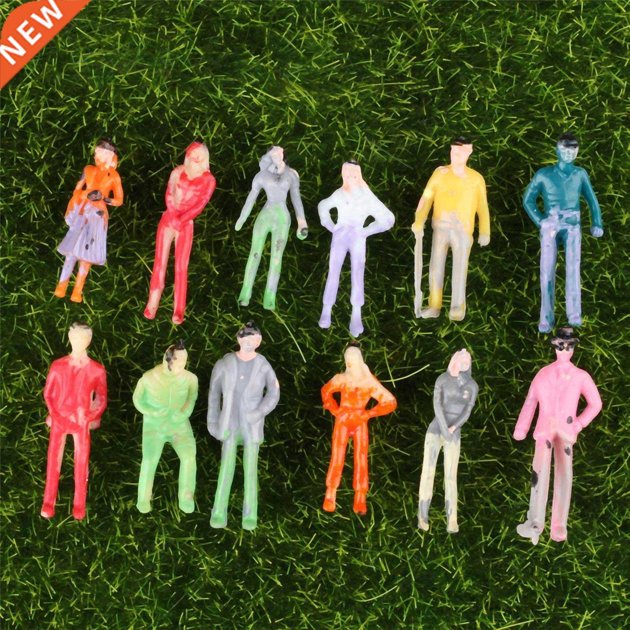 100pcs/lot 1:100 Scale Model Multicolor Miniature Figures Ar