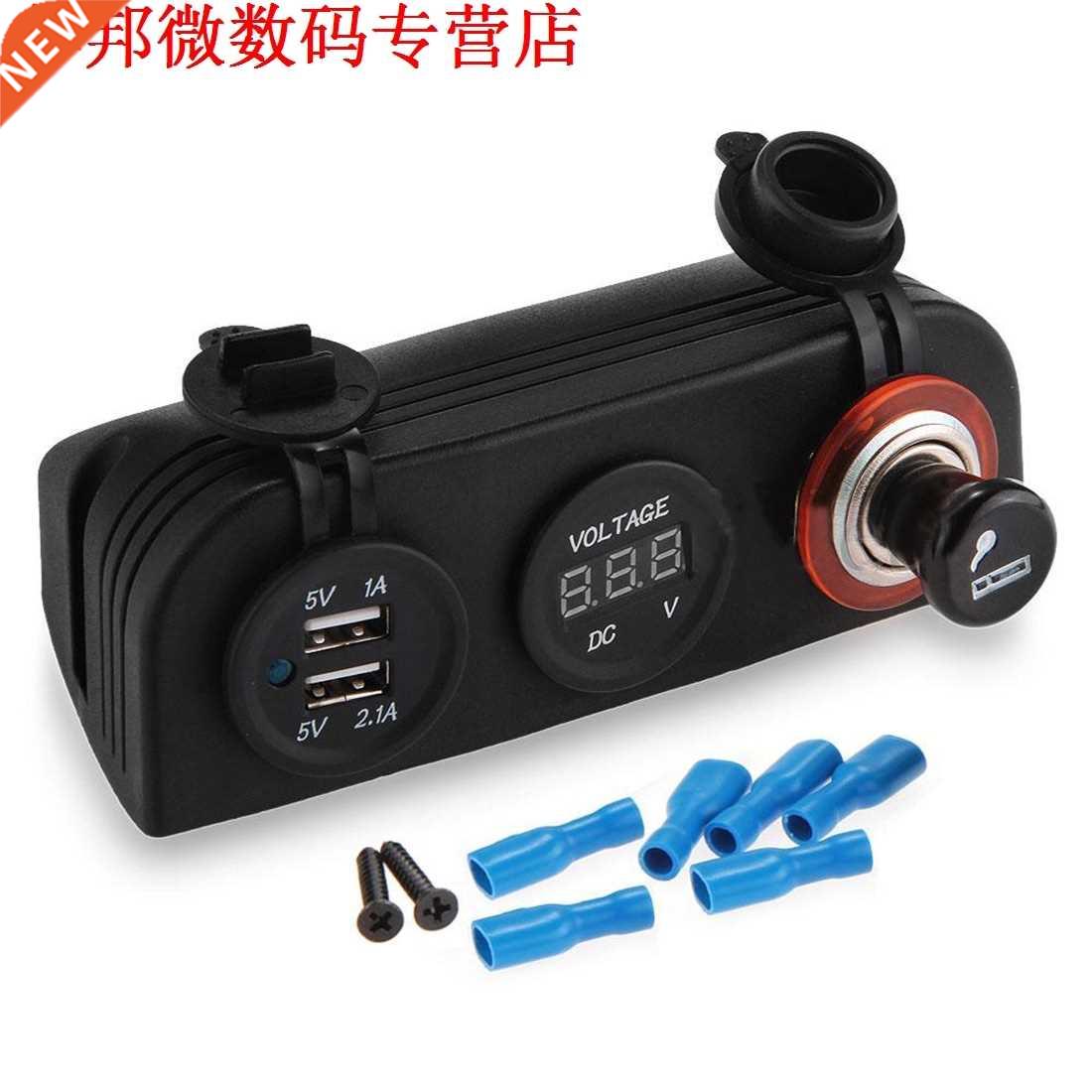 Auto auto sigarettenaansteker voltmeter digitale display dua