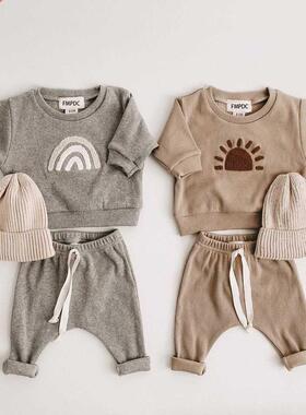 Fashion Kids Clothes Set Toddler Baby Boy Girl Pattern Casua