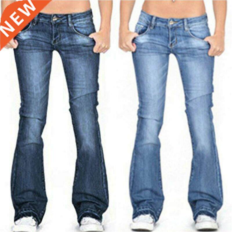 Skinny Flared Jeans Woen&ap;#39;s Fashion Deni Pants Bootcut