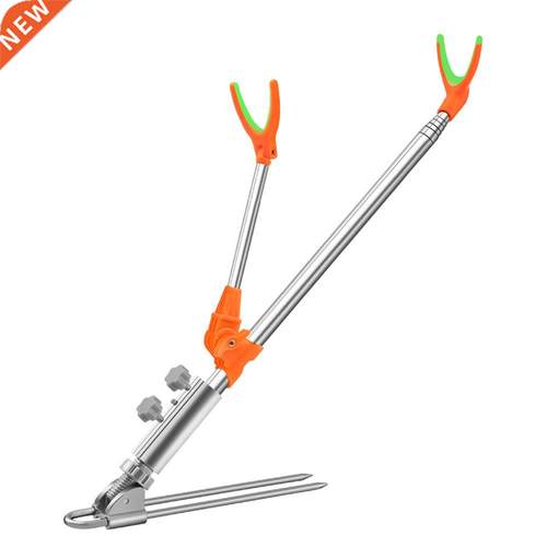 Soporte para ca?a de pescar en el suelo, caja ajustable para