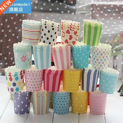 50pcs Paper Cake Cup Liners Baking Cup Muffin Cupcake Cases