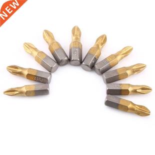 Hex Titanium Antislip PH2 Shank Coated Bit 10Pcss