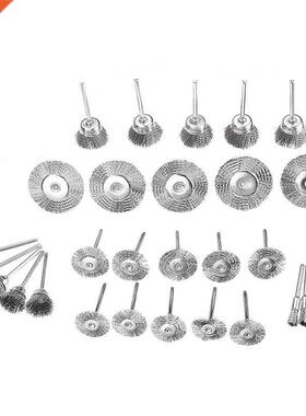 30pcs/set Stainless Steel Wire Brush Set Cleaner Pishing B