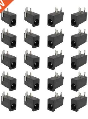 20Pcs DC-002 Black 3.5x1.3mm DC Power Jack Socket Connector