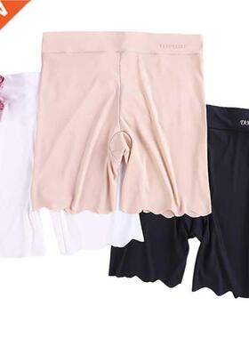 Women Safety Short Pants Big Size Ice Silk Seamless Female B