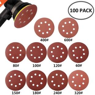 Round Shape Loop 100pcs Sandin Hook 125mm Discs 2021 Sanding