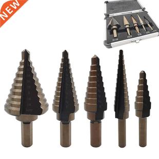 High Ste Step Set Bit Titanium Drill Speed 5Pcs Sizes HSS