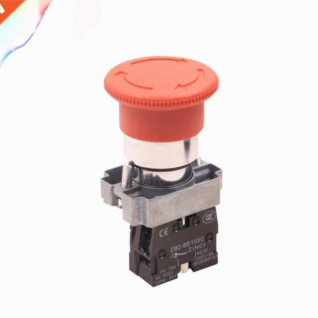 High quality 1PCS Mushroom head power switch emergency stop