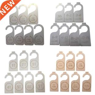 Months Wood Set Nursery Dividers Newborn Closet 7Pc Baby