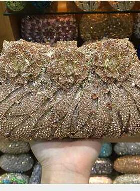 18 Colors Wedding Formal Dinner Clutch Women Gold Cryal Ev