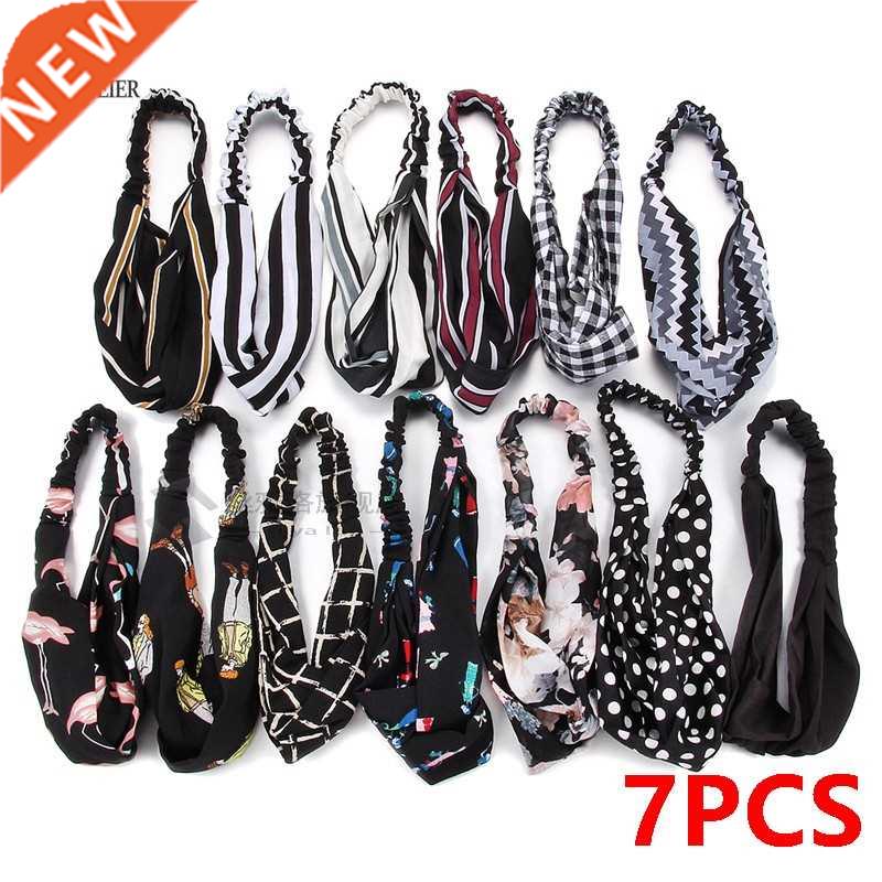 Wholesale 7PCS Twist Turban Sport Hairbands Head Band Wo Hai