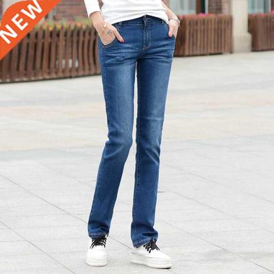 uc.H Women Straight Jeans 2021 Stch Female Classic Pants Fas