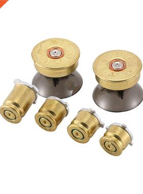 4x Brass Bullet Buttons ABXY Mod Kt + 2 Thumbstcks for XBO