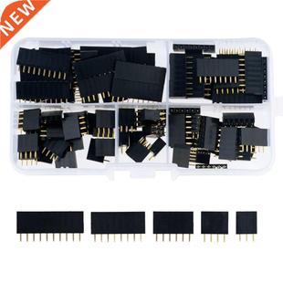 PCB Pitch Female Row 2.54mm Single Socket 90PCS 10P Box