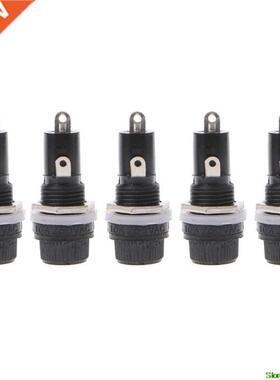 5 Pcs Panel Mount Chassis Fuse Holder 适用于 5x20mm Glass Fu