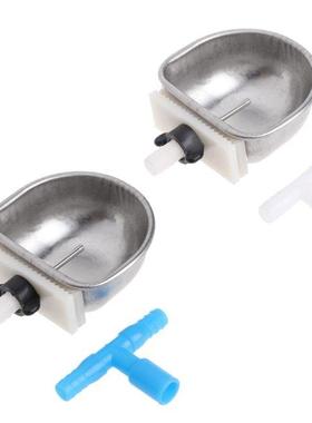 Rabbit Automatic Drinker Water Feeder Fix Bowl Stainless Ste