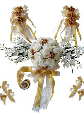 Car decoration wedding car decoration flowers flowers artifi