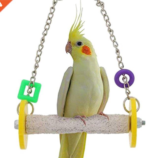Birds Roll Swing Perch Nails Beak Grinding Stick Parrot Cage