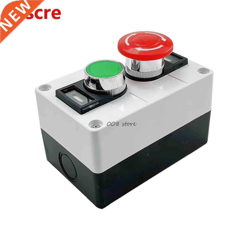 Red Mushroom Green Round Flat Head Momentary Switch Push But