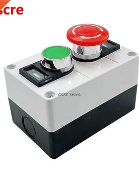 Red Mushroom Green Round Flat Head Momentary Switch Push But