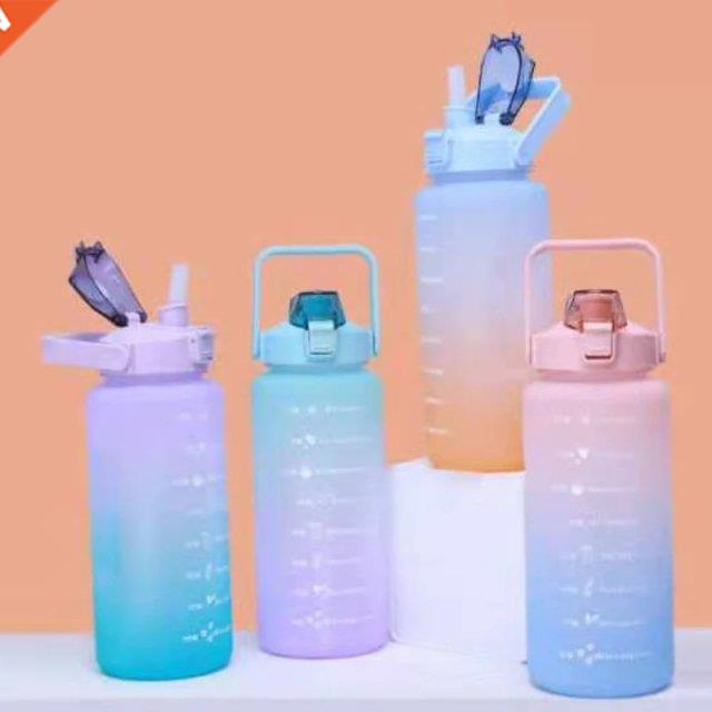 2L Portable Adults Water Bottle Tme Marker Leak-Proof BPA F