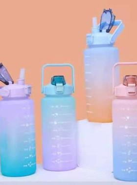 2L Portable Adults Water Bottle Tme Marker Leak-Proof BPA F