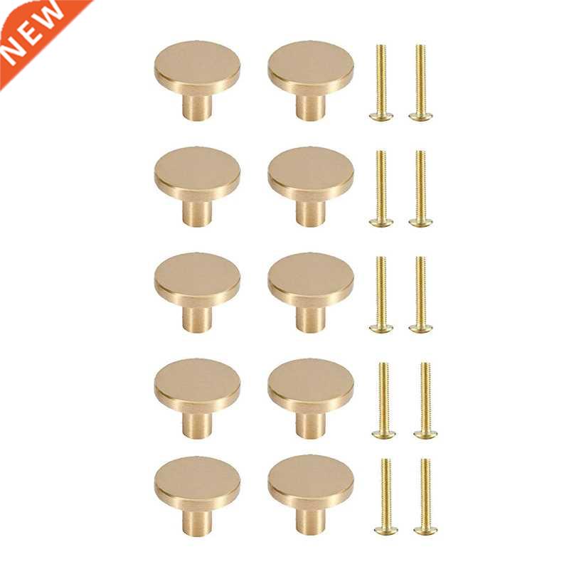 10PCS Knobs Handle Brass Gold Knobs for Cabinets for Kitchen