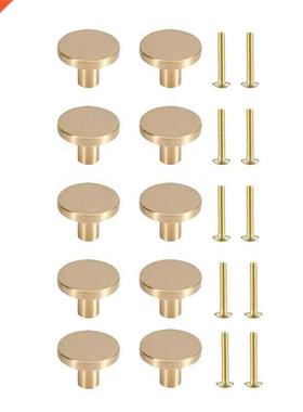 10PCS Knobs Handle Brass Gold Knobs for Cabinets for Kitchen