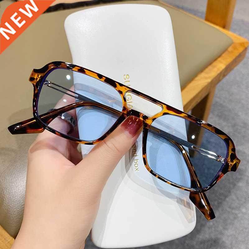 Retro Double Bridges Women Sunglasses Fashion Pink Gradient