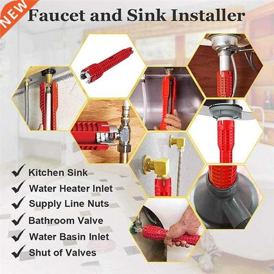Multifunctional Sink Wrench Kitchen Repair Plumbing Tool Flu