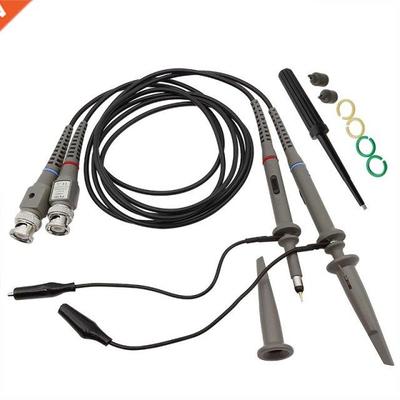 2Pcs P6100 BNC Oscilloscope Probe Analyzer Alligator Clip Pr