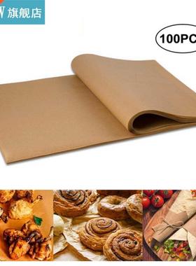 100pcs aking Paper Precut Non-Stick Unleached Parchment Pa