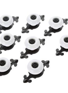 8Pcs Furniture Handle Ceramic Cabinet Knobs and Handles Door