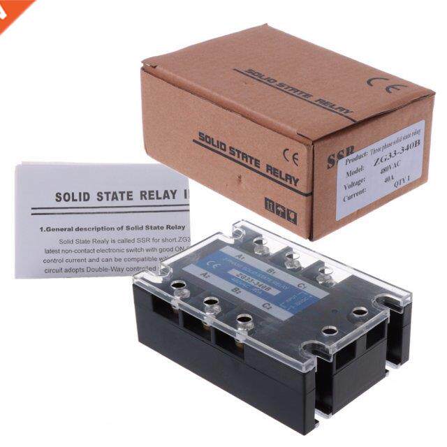 ZG33-340B 40A DC Control AC Three Phase Sold State Relay SS